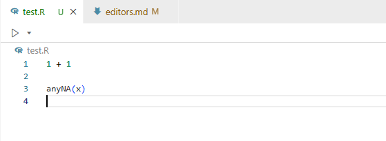The fix has been applied, the screenshot now shows `anyNA(x)`.